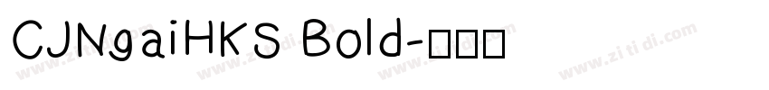 CJNgaiHKS Bold字体转换